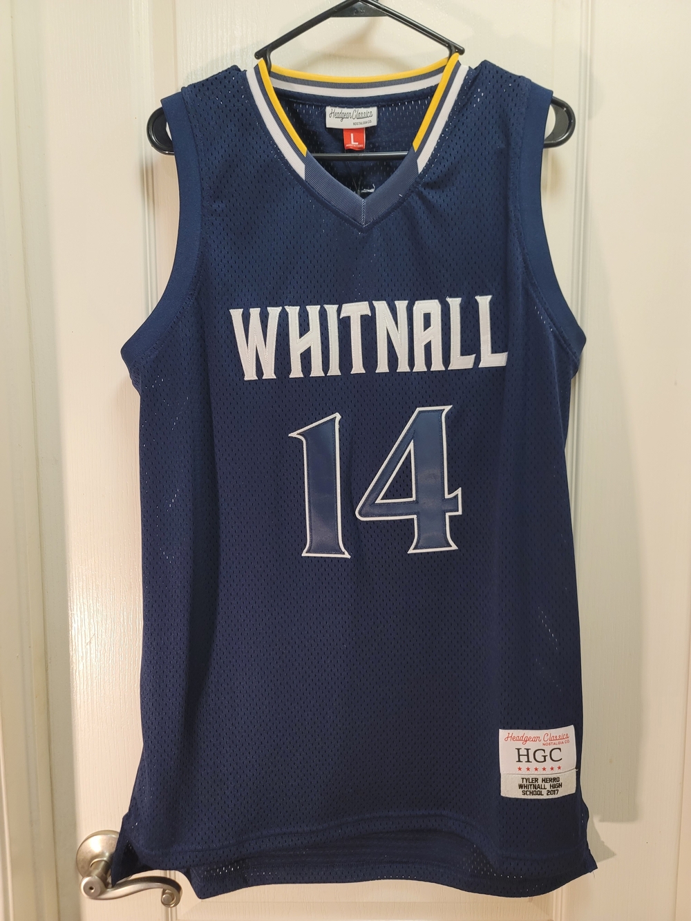 Tyler Herro Whitnall High School #14 Basketball Jersey - Large - NWT